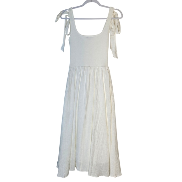 Lucy Paris Briela Tank Dress Linen Blend Skirt With Pockets Size S - Picture 5 of 12